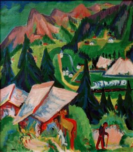 Junkerboden od stafelu od Ernst Ludwig Kirchner