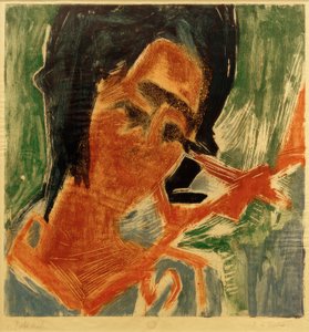 E.L. Kirchner, mladá dívka od Ernst Ludwig Kirchner