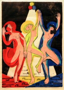 Barevný tanec od Ernst Ludwig Kirchner