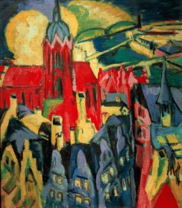 Frankfurtská katedrála od Ernst Ludwig Kirchner