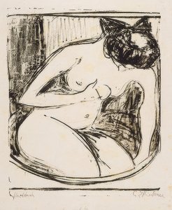 Frau im. 1908 od Ernst Ludwig Kirchner