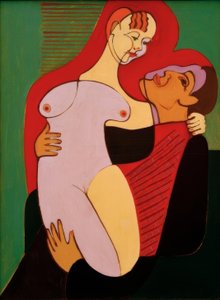Velcí milenci (manželský pár Hembus) od Ernst Ludwig Kirchner