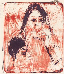 Přehrávač na harmoniku od Ernst Ludwig Kirchner