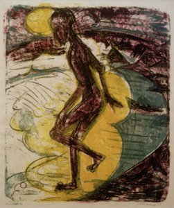 Muž vstoupil do moře od Ernst Ludwig Kirchner