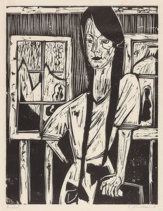 Mladá dívka. 1921 od Ernst Ludwig Kirchner