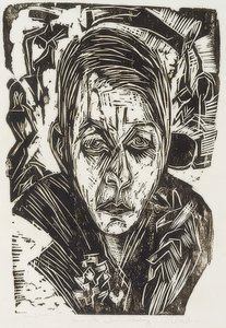 Mladá dívka s cigaretou od Ernst Ludwig Kirchner