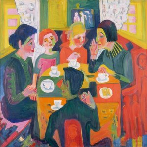 Konferenční stolek. 1923/24 od Ernst Ludwig Kirchner