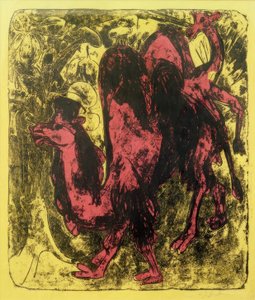 Velbloud a dromedár od Ernst Ludwig Kirchner