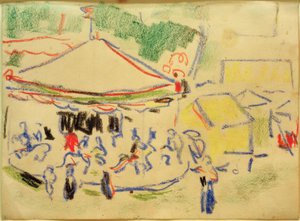 kolotoč od Ernst Ludwig Kirchner