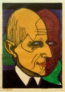 Kopf Dr. Frédéric Bauer od Ernst Ludwig Kirchner