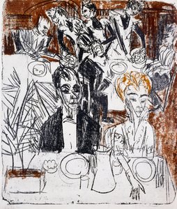 Položený stůl od Ernst Ludwig Kirchner