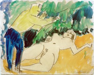 Malíř a model od Ernst Ludwig Kirchner