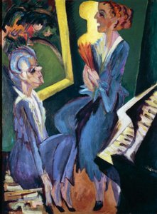 Hudební místnost od Ernst Ludwig Kirchner