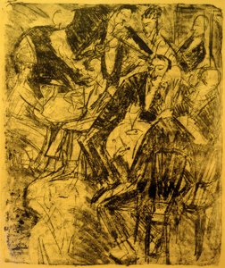 Hudební restaurace od Ernst Ludwig Kirchner