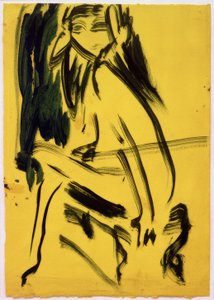 Bez názvu (Sedící dívka) od Ernst Ludwig Kirchner