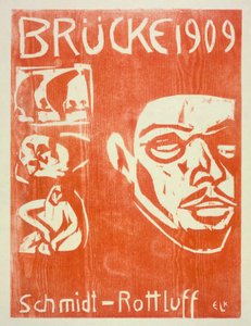 Portrét Schmidt-Rottluff, 1909 od Ernst Ludwig Kirchner