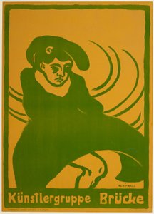 Plakát k mostu od Ernst Ludwig Kirchner