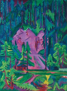 Lom u Wildboden; Lom u Wildboden, kolem roku 1923 od Ernst Ludwig Kirchner
