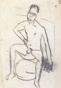 Sam Černý od Ernst Ludwig Kirchner