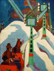 Jízda na saních od Ernst Ludwig Kirchner