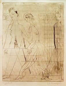 Pouliční scéna od Ernst Ludwig Kirchner