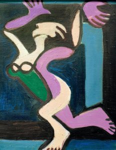 Tančící ženský akt, Gret Palucca od Ernst Ludwig Kirchner