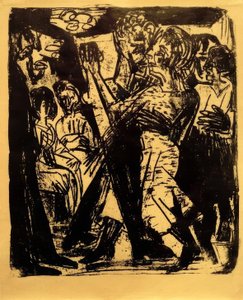 Tančící selský pár od Ernst Ludwig Kirchner