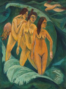 Tři lazebníci, 1913 od Ernst Ludwig Kirchner