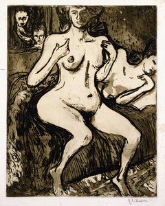 Dvě ženy, 1907 od Ernst Ludwig Kirchner