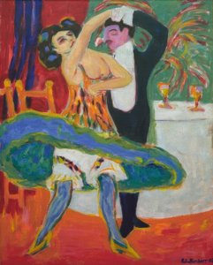 Varieté (anglický taneční pár) od Ernst Ludwig Kirchner