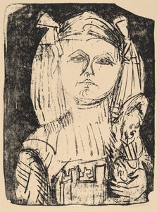 Mladá dívka s panenkou od Ernst Ludwig Kirchner