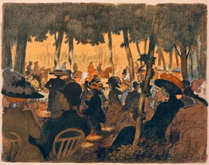 Lidé v parku od Ernst Matthes