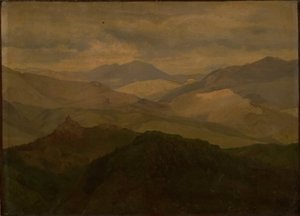 Horská krajina v Civitella