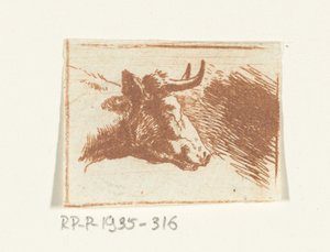 Kráva hlavou doprava od Ernst Willem Jan Bagelaar