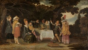 Párty pod širým nebem od Esaias van de Velde