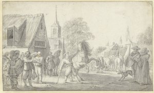 Koňský trh od Esaias van de Velde