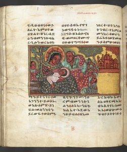 Nebo. 607 f122v, Scéna ze života Panny Marie, z 