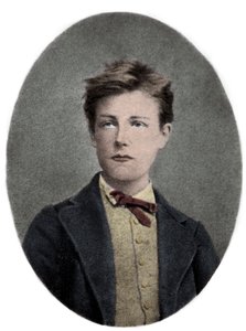 Arthur Rimbaud, francouzský básník a dobrodruh - Portrét Arthura Rimbauda (1859 - 1891) má 17 let. Autor fotografie Carjat. od Etienne (after) Carjat