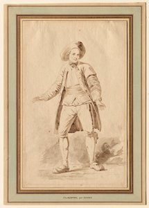 Herec Clairval, 18. století.