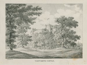 Hrad Tamworth: zinkograf, nd [1796-1865]
