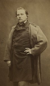 Portrét Charlese Basseta (1822-1869) známého pod pseudonymem Adrien Robert. od Etienne Carjat