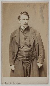 Portrét Françoise Delsarteho, asi 1870-90 (albumenový tisk) od Etienne Carjat