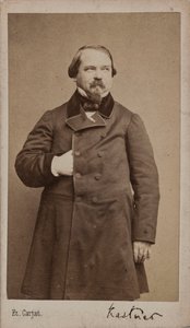 Portrét skladatele Jean-Georges Kastner 1810-1867, 1867. od Etienne Carjat