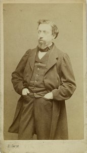 Portrét skladatele Françoise-Auguste Gevaerta 1828-1908, c. 1870 od Etienne Carjat