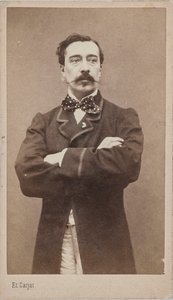 Portrét malíře Alfreda Stevense 1828-1906, c. 1870. od Etienne Carjat