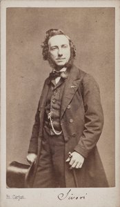 Portrét houslisty a skladatele Camilla Sivoriho 1815-1894 . od Etienne Carjat
