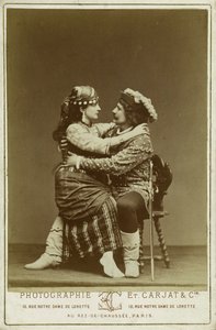 René Didier a Alice Lody v rolích Phoeba a Esmeraldy od Etienne Carjat