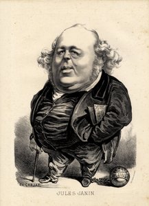 létající list - Ilustrace Etienne Carjat (1826-1906): Janin Jules (1804-1874) od Etienne Carjat