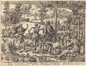 Diana a Orion od Etienne Delaune