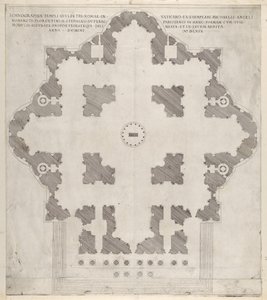 Plán svatého Petra Peters, 1569 od Etienne Duperac